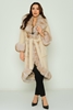 Hacci Knee Lenght Casual Fur Black White-Beige Beige-Camel Beige-Camel