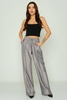 Fimore High Waist Casual Trousers اللون الرمادي