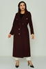 Caren Luis Long Street Wear Woman Coats Black Red Blue Brown Ecru Purple Camel Light Emerald بوردو