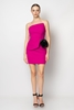 Rengin Night Wear Evening Dresses Black-Fuchsia Black-Ecru Powder-Black Fuchsia-Black أسود - ضارب الى الحمرة