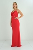 Rengin Night Wear Evening Dresses Black Red Sax Red