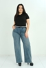 Mosento High Waist Street Wear Denim Trousers Blue Green Brown Bordeux بنى