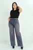 Mosento High Waist Street Wear Denim Trousers Blue Green Brown Bordeux بوردو