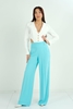 Joymiss High Waist Casual Trousers Black Beige Ecru Aqua Macenta Aqua