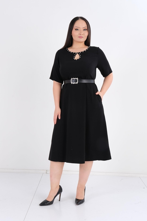 Modamila Casual Dress Black Green Beige Orange