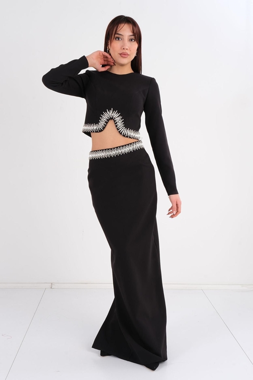 Odrella Night Wear Evening Dresses Black